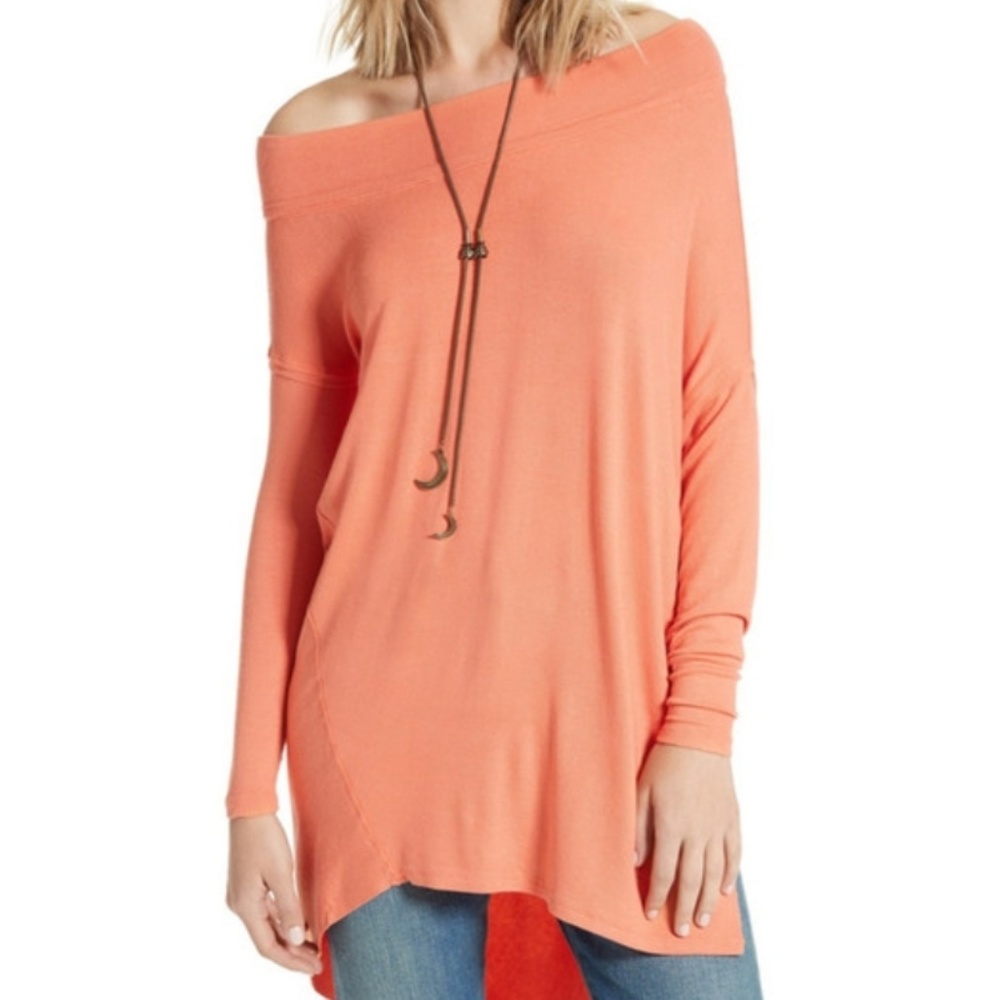 Free people grapevine coral tunic
